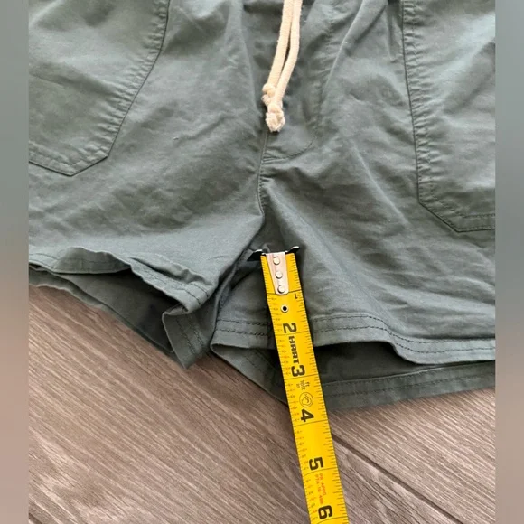 Pact|Women’s casual stretch waist shorts in organic cotton,deep teal color•Large - Picture 12 of 12